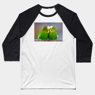 Budgie pair in love Portrait Wall Art Photograph Baseball T-Shirt